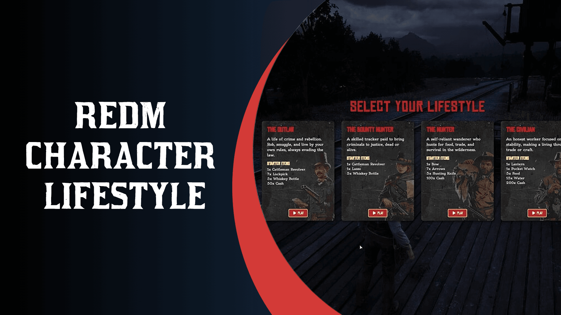RedM Character Lifestyle System